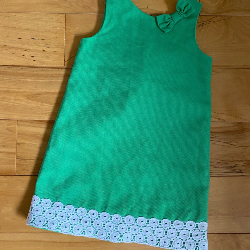 Janie and Jack sz 4 vintage style dress in kelly green